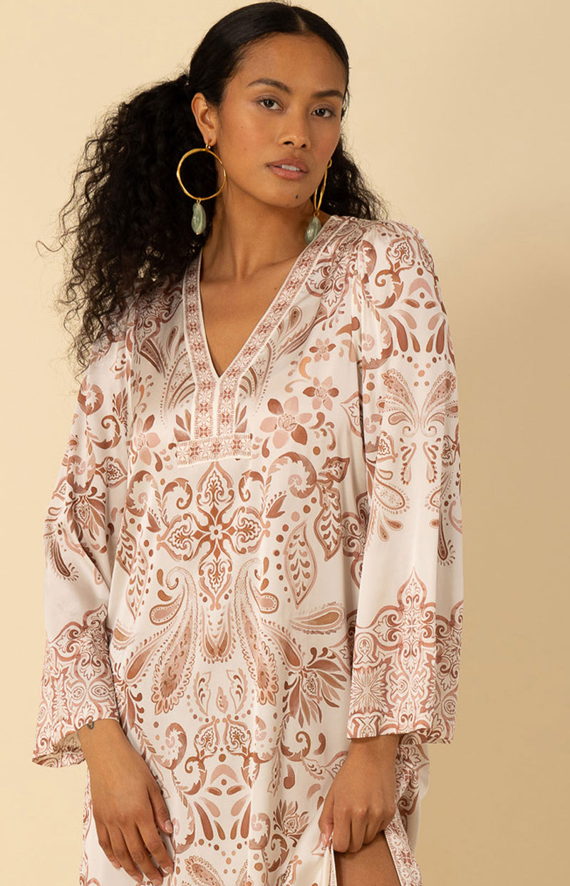 Nalani Charmeuse Caftan Dress