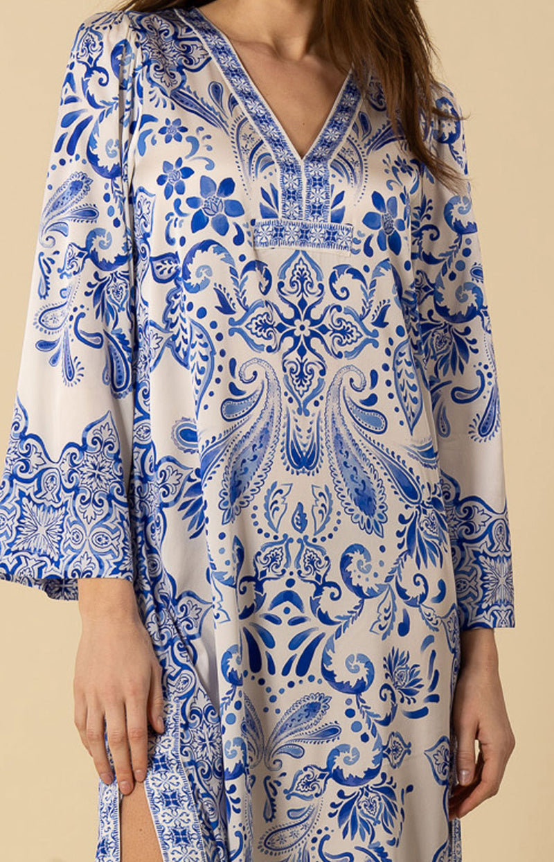 Nalani Charmeuse Caftan Dress