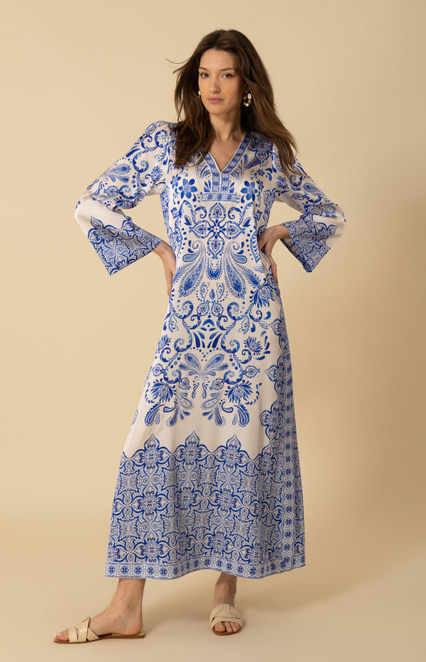 Nalani Charmeuse Caftan Dress