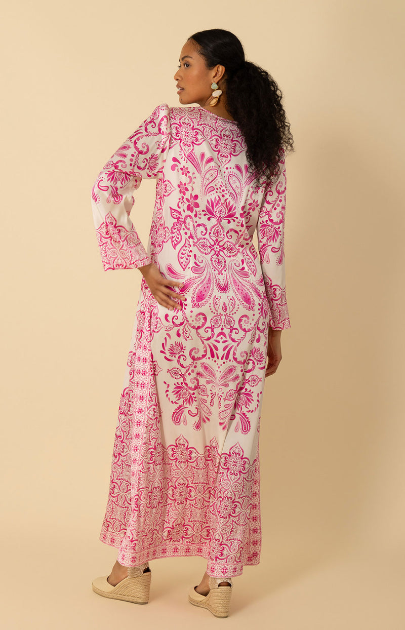 Nalani Charmeuse Caftan Dress