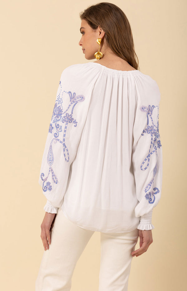 Jemma Embroidered Top, color_blue