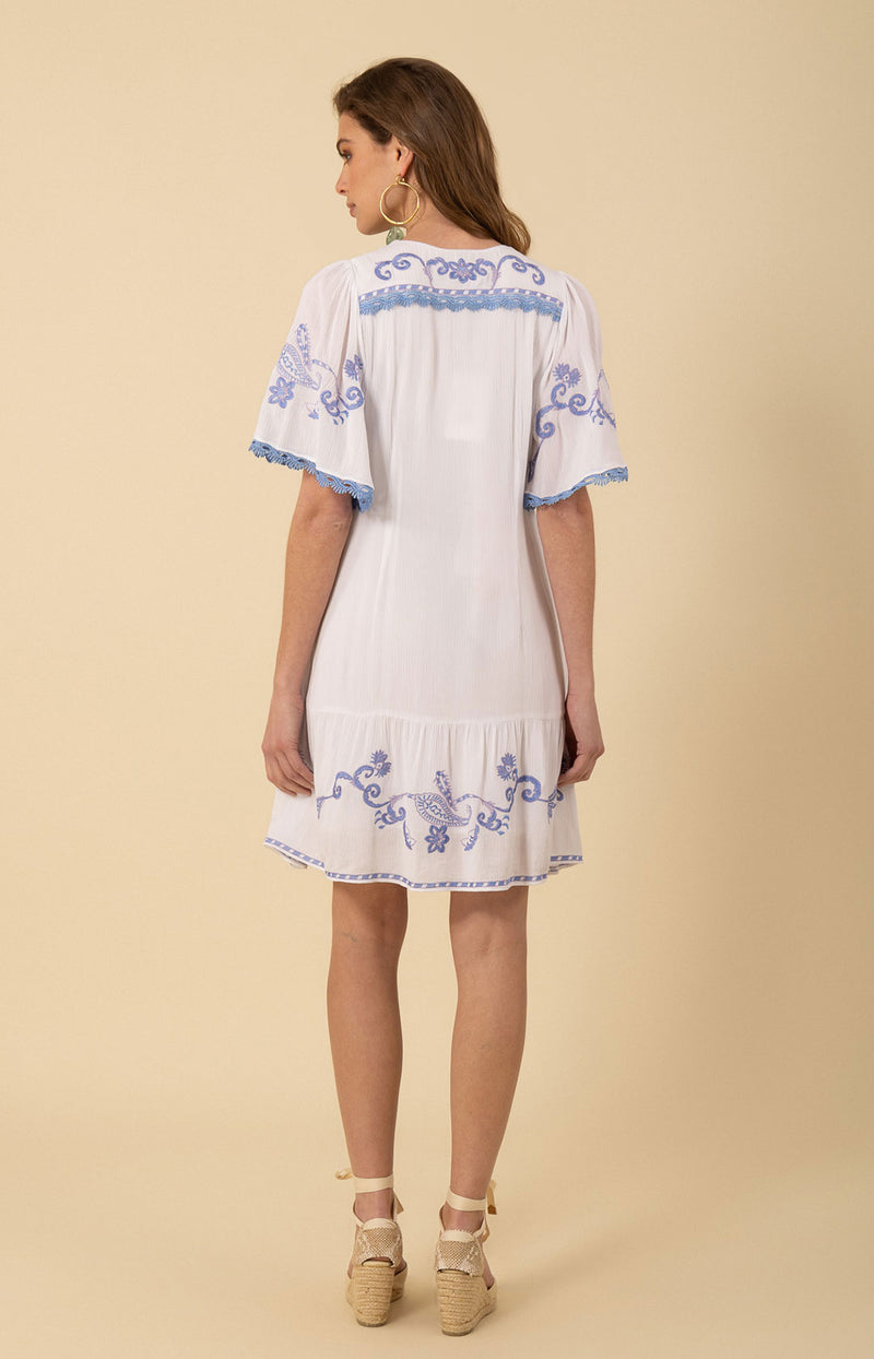 Lennox Embroidered Dress