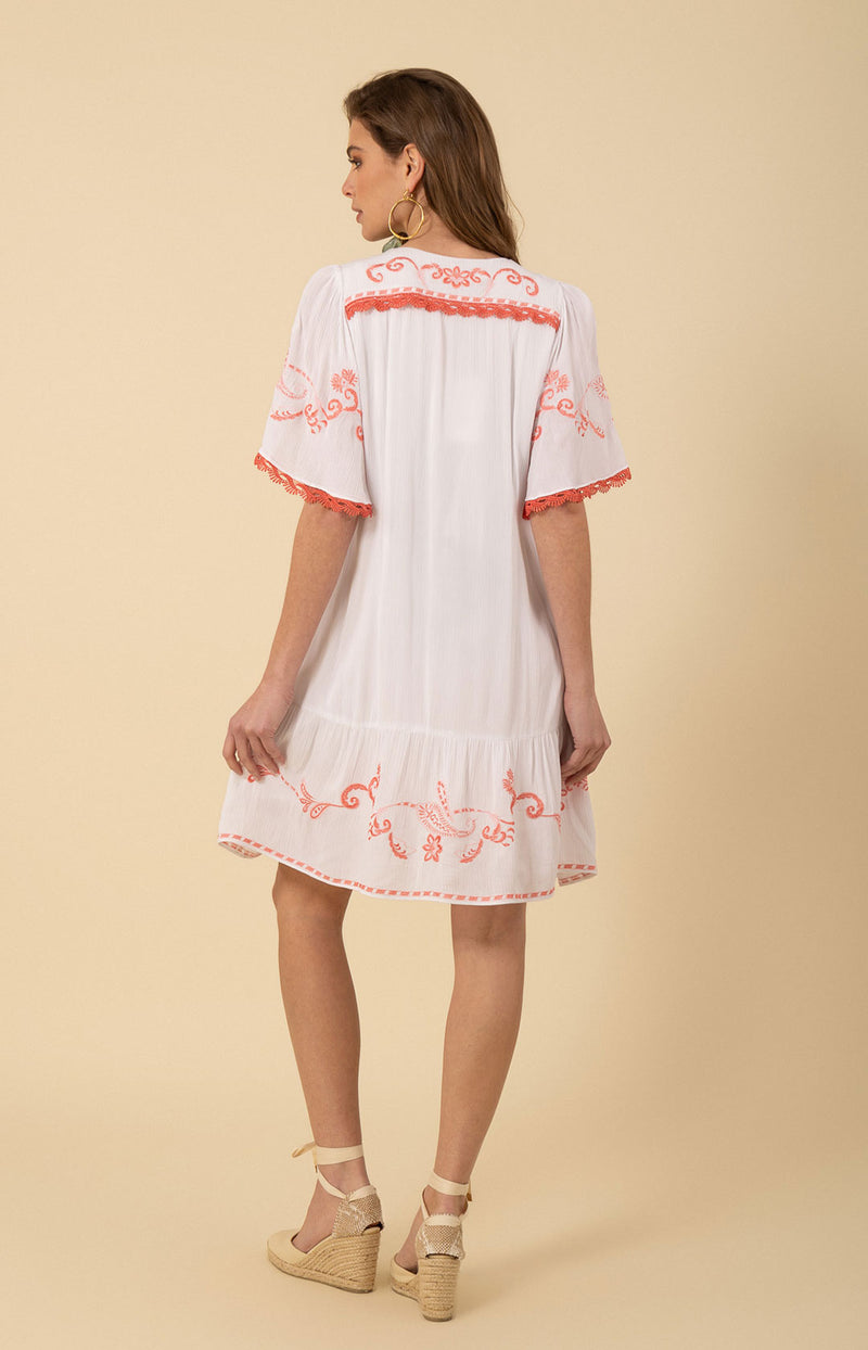 Lennox Embroidered Dress