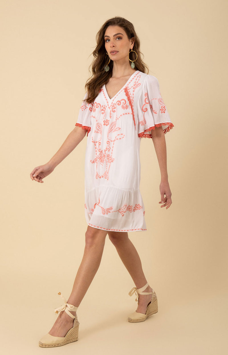 Lennox Embroidered Dress