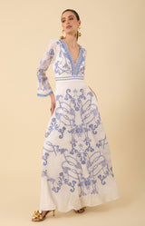 Cassandra Embroidered Maxi Dress, color_blue