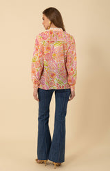 Calliope Voile Top, color_pink