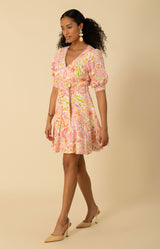 Faye Linen Dress, color_pink