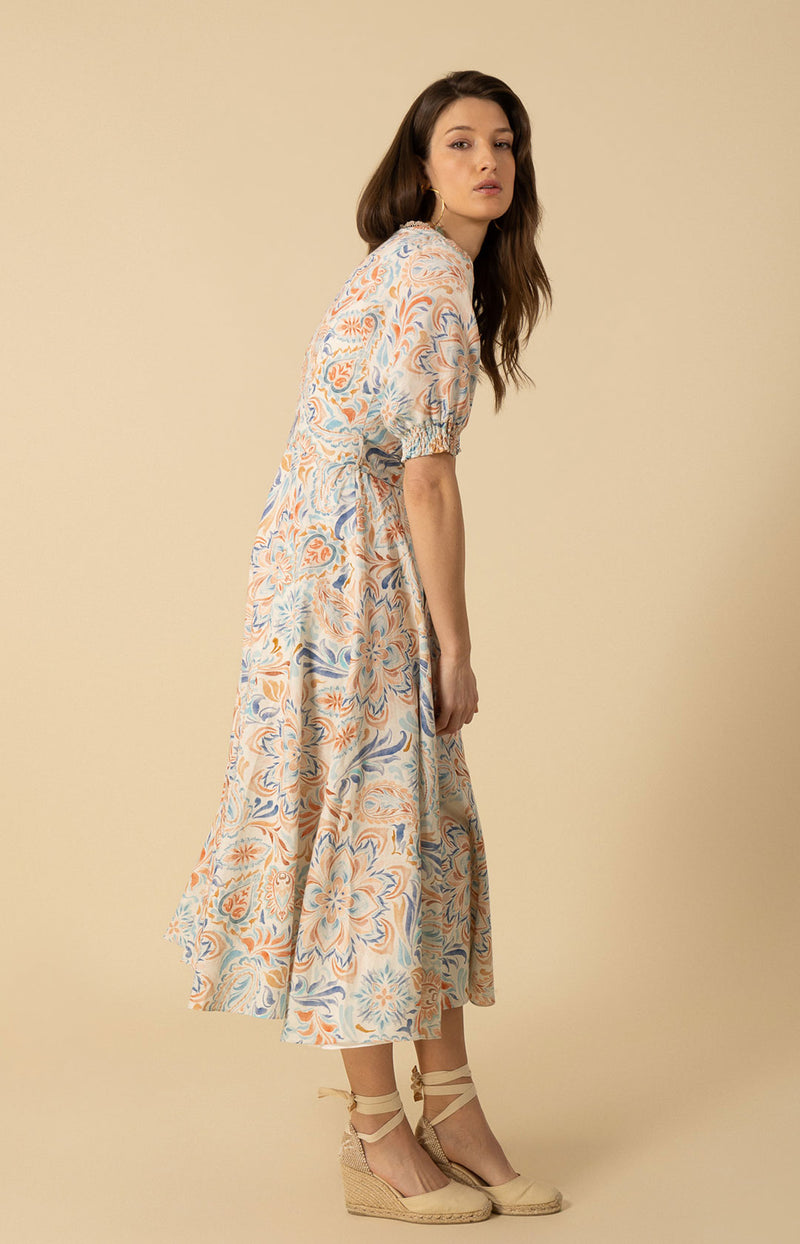 Faye Linen Maxi Dress, color_beige