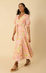 Faye Linen Maxi Dress, color_pink