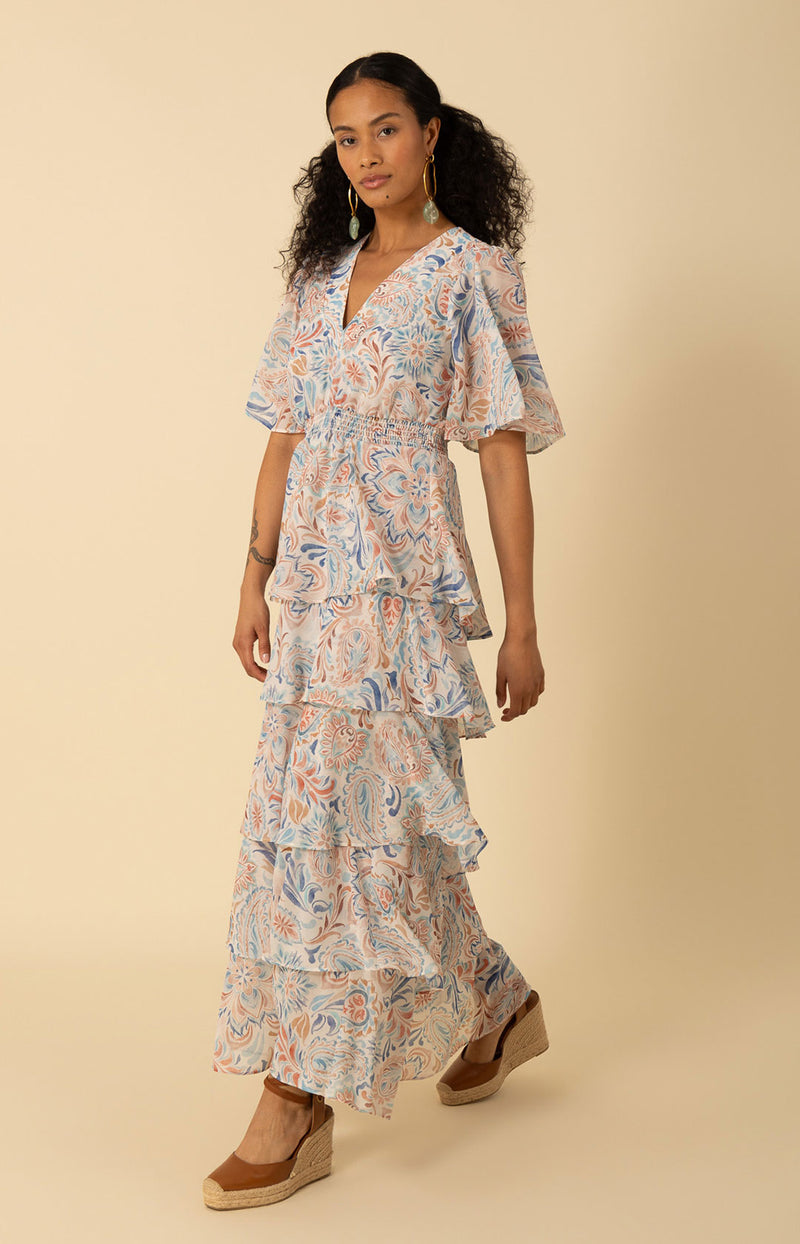 Karsyn Tiered Maxi Dress, color_beige