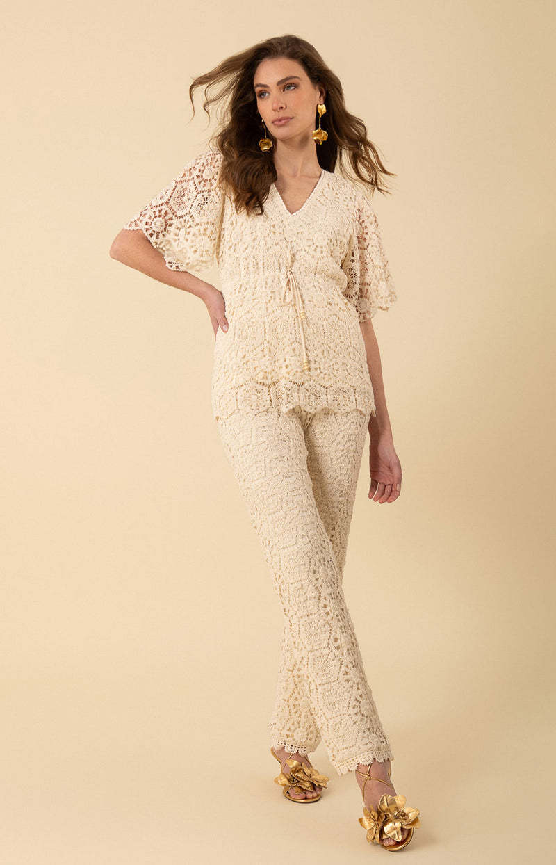 Oakleigh Crochet Top_color_Ivory