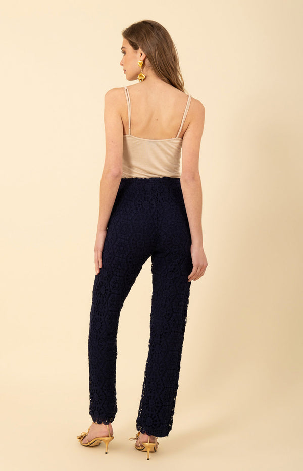 Dayana Crochet Pant_color_Navy