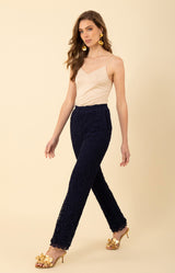 Dayana Crochet Pant_color_Navy