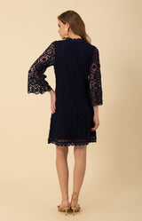 Amirah Crochet Dress_color_Navy