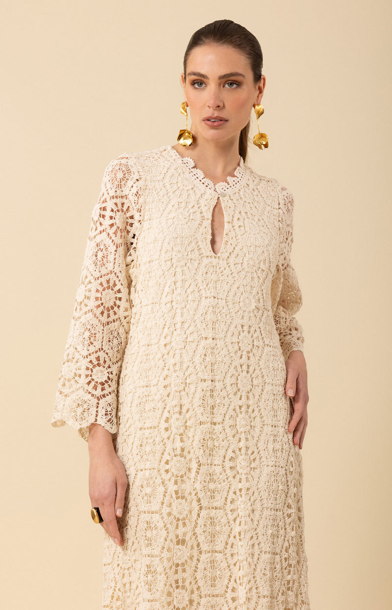 Amirah Crochet Maxi Dress_color_Ivory