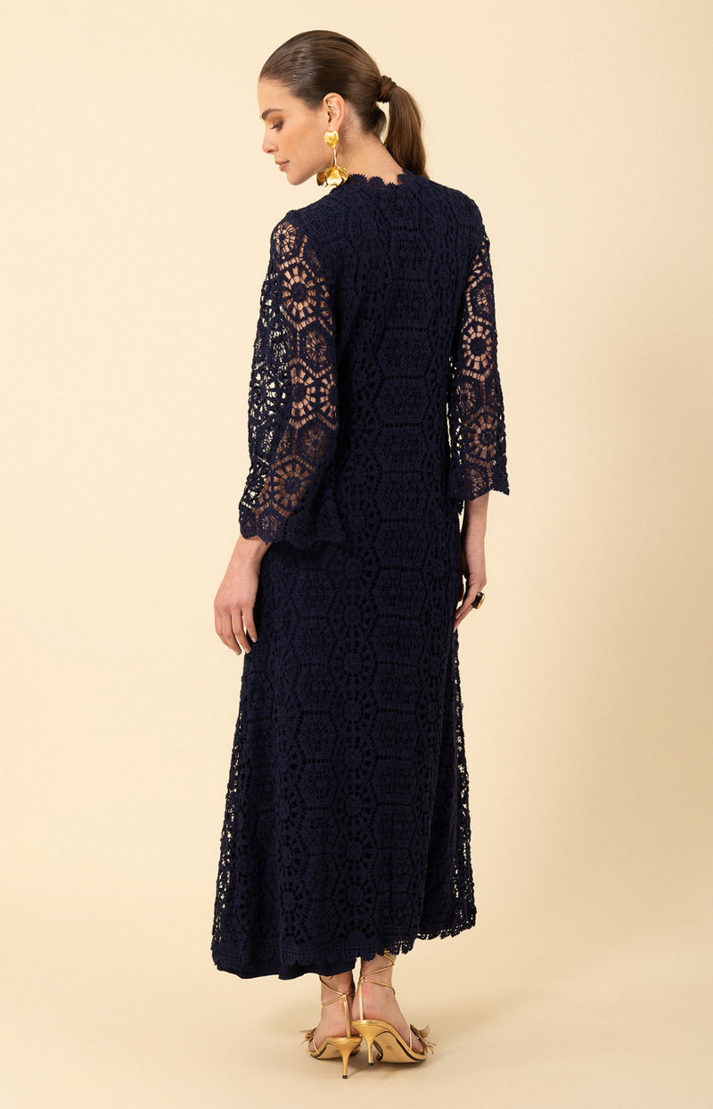 Halebob Amirah Crochet Maxi Dress Ivory Halebob Amirah Crochet Maxi Dress Ivory