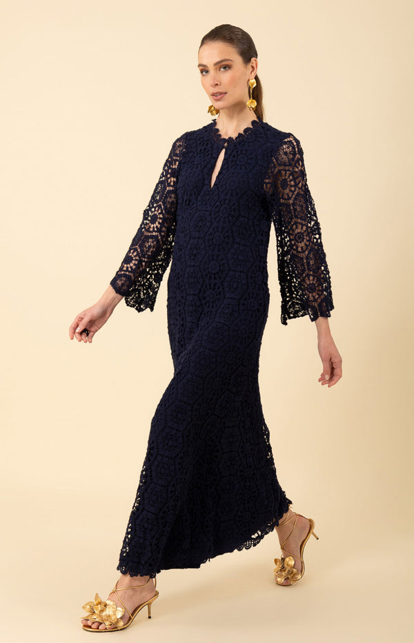 Amirah Crochet Maxi Dress_color_Navy