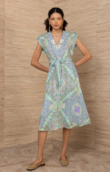 Priscilla Linen Midi Dress