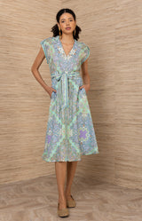 Priscilla Linen Midi Dress