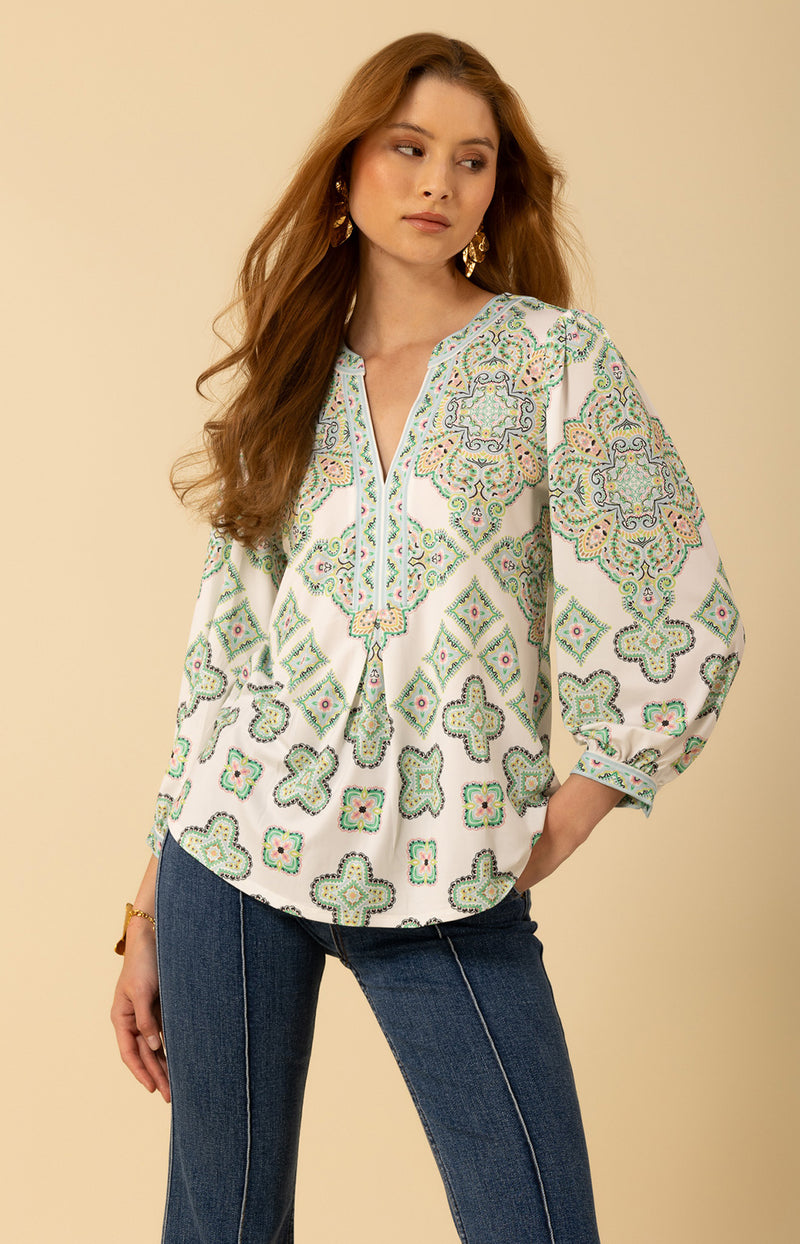 Kataleya Jersey Top-color-Lime