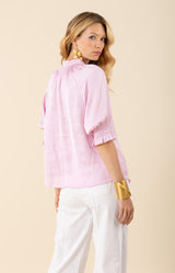 Eileen Charmeuse Top-color-lilac