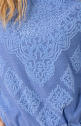 Leyla Jacquard Top-color-blue