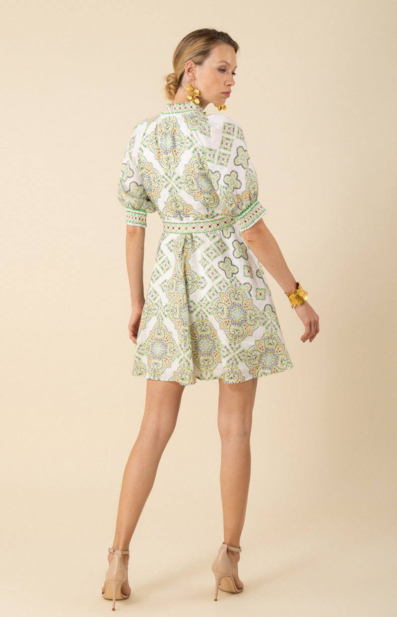 Naya Linen Dress Blue / XS Naya Linen Dress Blue / XS