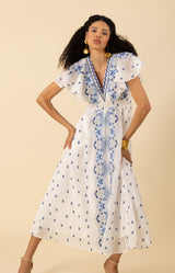 Elianna Embroidered Organza Maxi Dress, color_blue