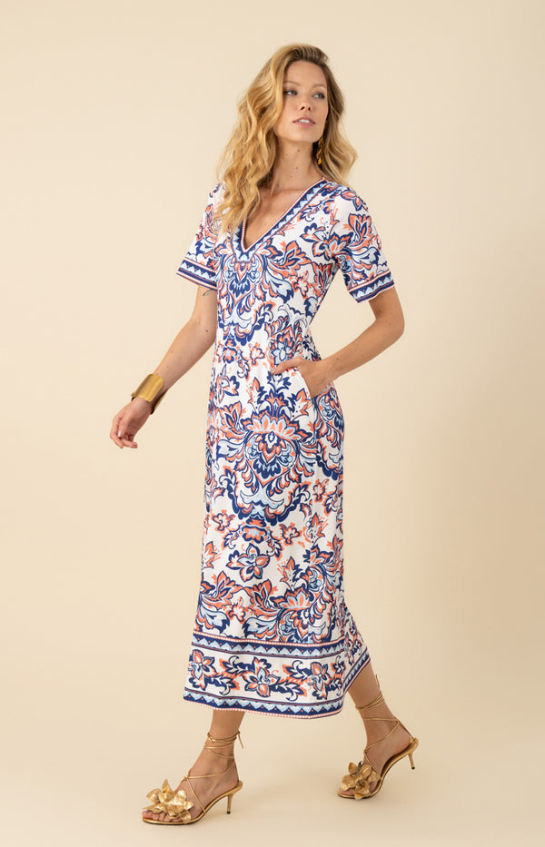 Bethany Jersey Maxi Dress, color_navy