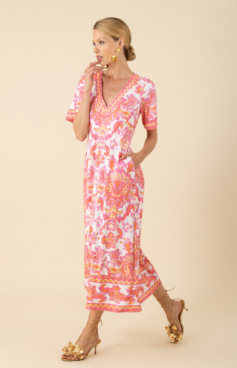 Bethany Jersey Maxi Dress, color_pink