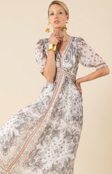 Lilian Chiffon Maxi Dress, color_beige