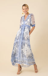 Lilian Chiffon Maxi Dress, color_blue