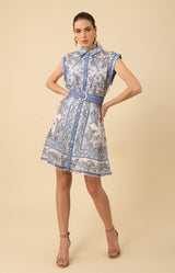 Holland Organza Dress, color_blue