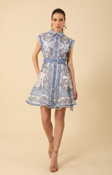 Holland Organza Dress, color_blue