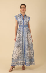 Holland Organza Maxi Dress, color_blue