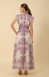 Holland Organza Maxi Dress, color_lilac