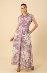 Holland Organza Maxi Dress, color_lilac