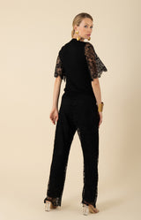 Skyla Lace Pant, color_black