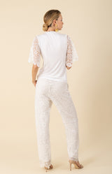 Skyla Lace Pant, color_white