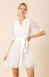 Christina Lace Dress, color_white