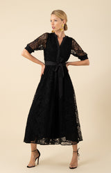 Christina Lace Maxi Dress, color_black