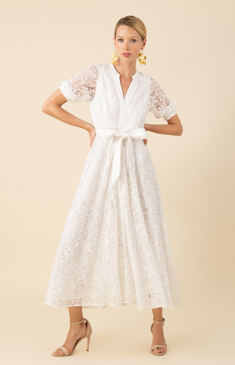 Christina Lace Maxi Dress, color_white