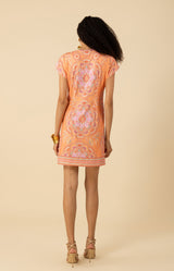 Jada Jersey Beaded Dress-color-orange