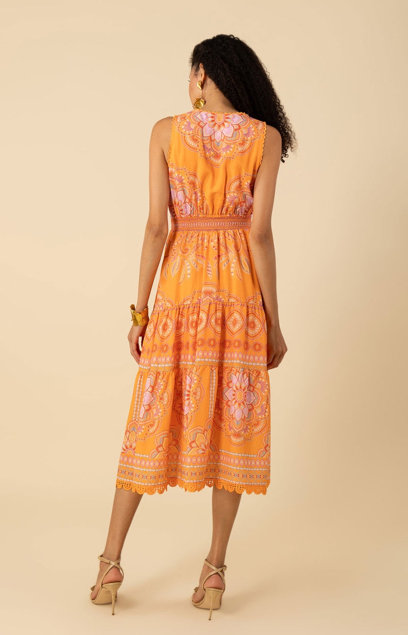 Liv Voile Dress-color-orange