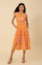 Liv Voile Dress-color-orange