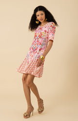 Hadassah Jersey Dress-color-Pink