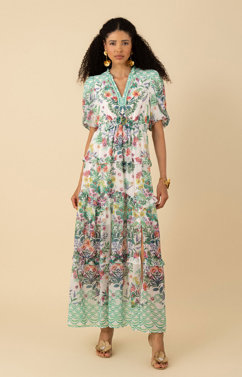 Khaleesi Chiffon Maxi Dress Ivory / XS Khaleesi Chiffon Maxi Dress Ivory / XS