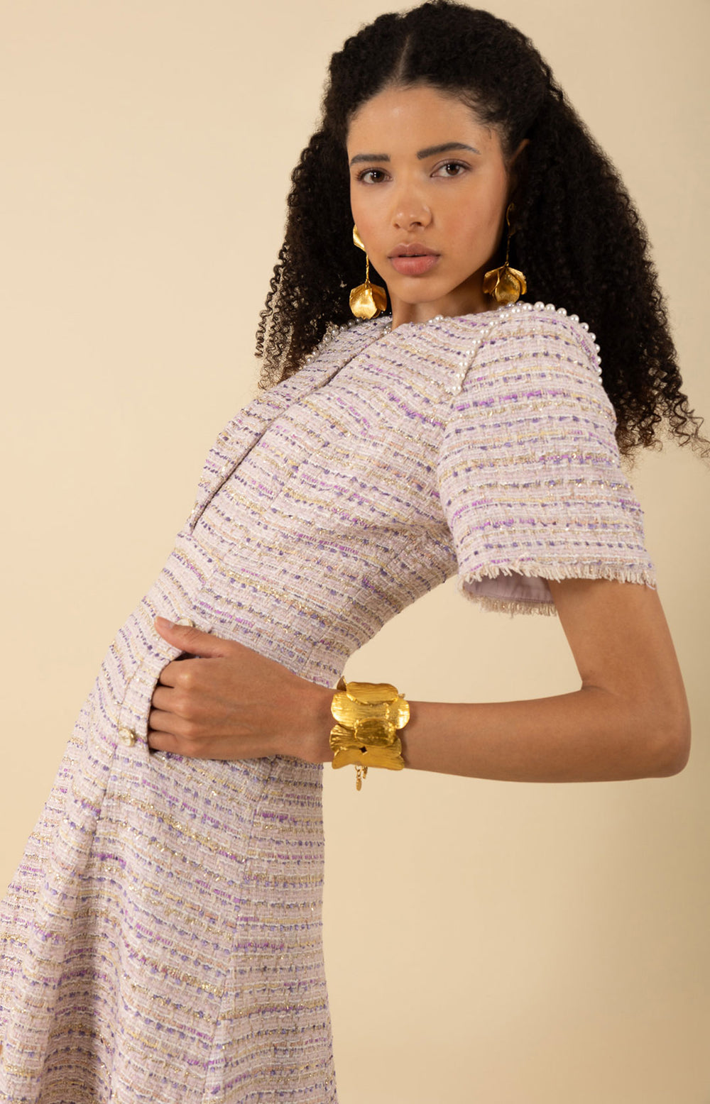 Maxine Boucle Tweed Dress