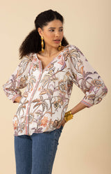 Freyja Silk Top-color-Ivory