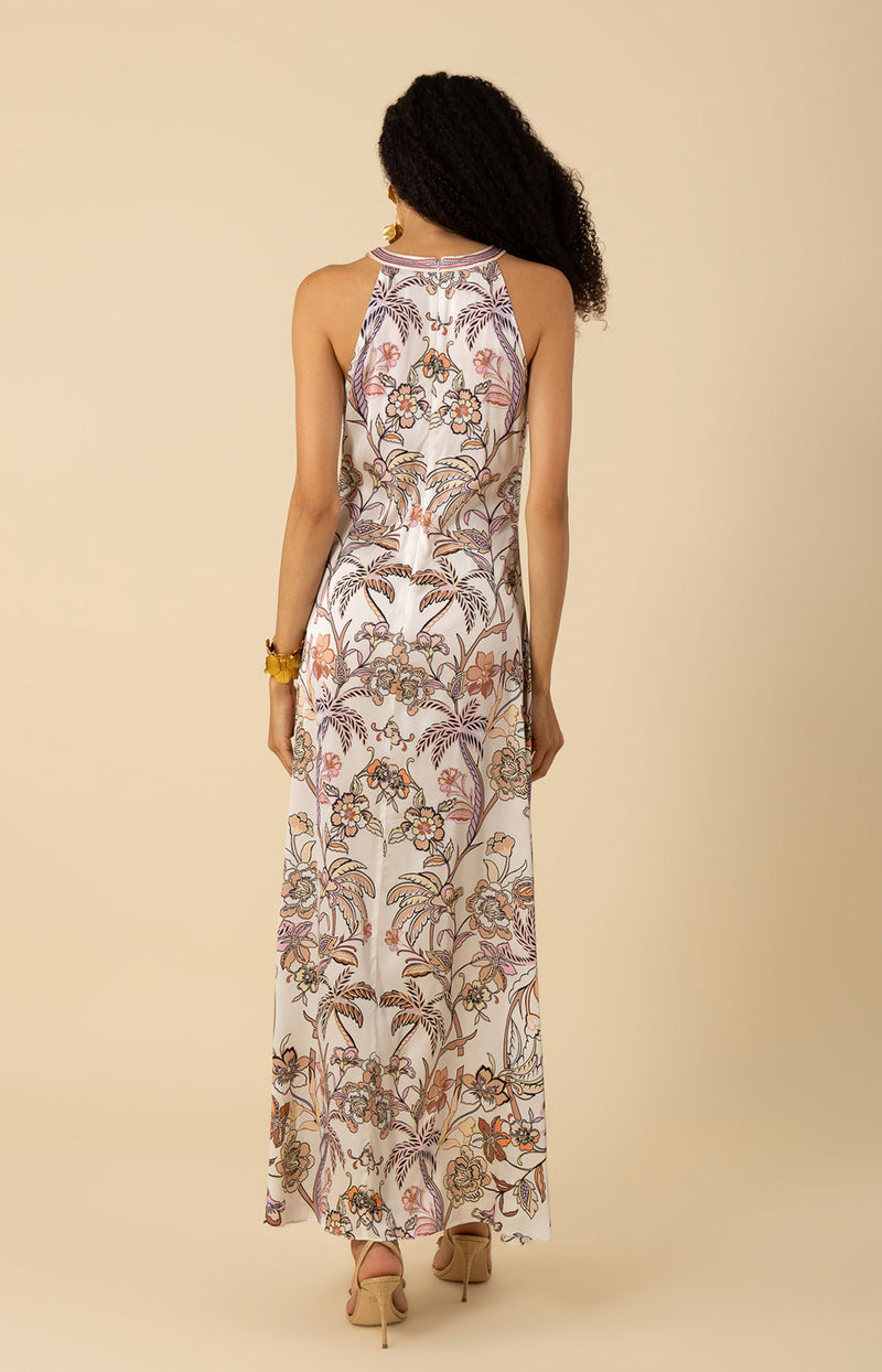 Florence Stretch Maxi Dress-color-Ivory